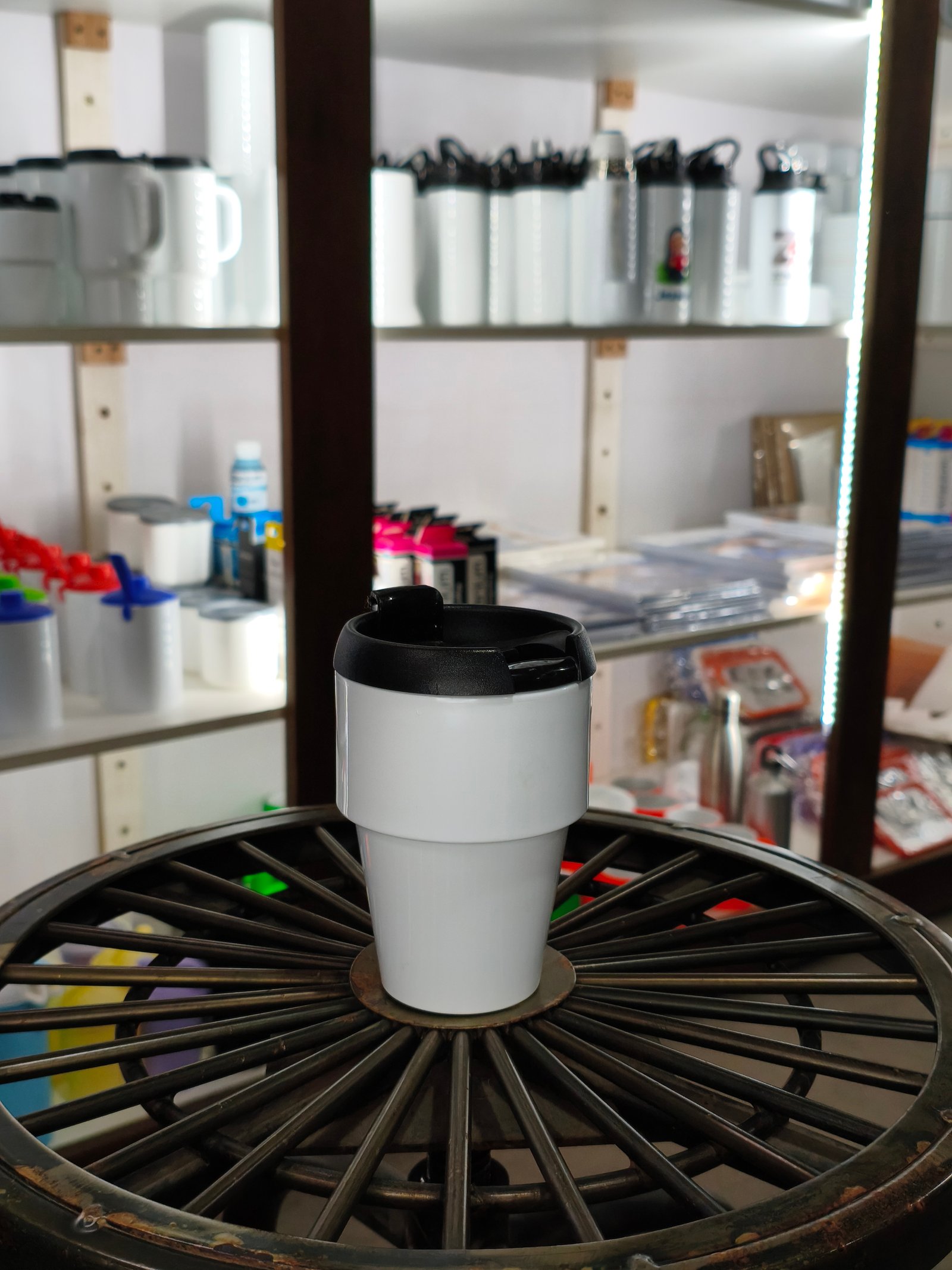 Vaso con tapa